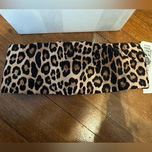 Good American Reversible Leopard Better Band Top Bikini Swim Size 5 M/L NWT